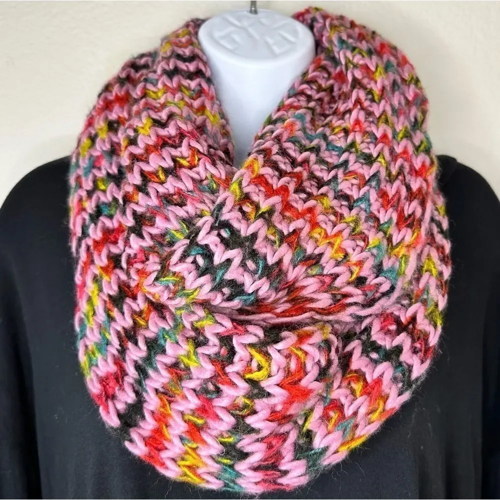 NWT Multicolor Knit Infinity Scarf